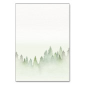 Numéro De Table Mariage d'aquarelle fleur sauvage Mountain (Dos)