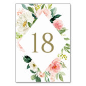 Numéro De Table Mariage d'aquarelle romantique (Par défaut)