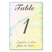 Numéro De Table Mariage d'aquarelle tropicale n° de tableau (Par défaut)