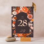 Numéro De Table Mariage d'arc en terre cuite à crème florale de mi<br><div class="desc">*Numéro de tableau partie d'une collection</div>