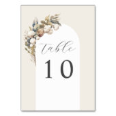 Numéro De Table mariage d'arche en coton et eucalyptus (Dos)