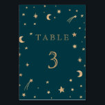 Numéro De Table Mariage d'astronomie de la Lune<br><div class="desc">Mariage d'astronomie de la Lune</div>