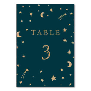 Numéro De Table Mariage d'astronomie de la Lune