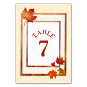 Numéro De Table Mariage d'automne Pretty Automne Numéro de la tabl (Par défaut)