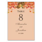 Numéro De Table Mariage de automne d'automne rustique (Par défaut)