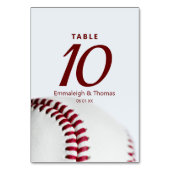 Numéro De Table Mariage de baseball (Par défaut)