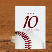 Numéro De Table Mariage de baseball