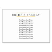 Numéro De Table Mariage de bouquet de fleurs violet-violet botaniq (Dos)