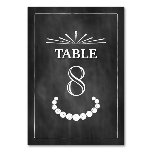Numéro De Table Mariage de Bowties et Pearls (Par défaut)