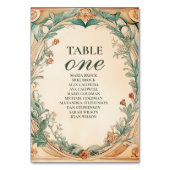 Numéro De Table Mariage de cadre botanique chaud (Par défaut)