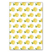 Numéro De Table Mariage de cadre vert citron italien (Dos)