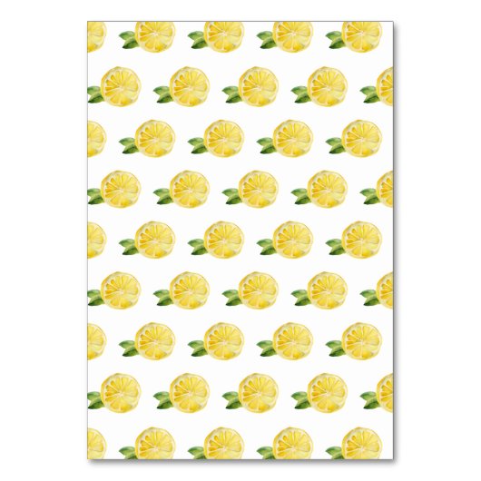 Numéro De Table Mariage de cadre vert citron italien (Dos)