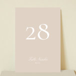 Numéro De Table Mariage de calligraphie classique rose<br><div class="desc">Ce design fait partie d'une collection; s'il vous plaît contactez-moi si vous avez besoin d'aide pour trouver des designs ou des produits correspondants; également disponible en couleurs alternatives</div>