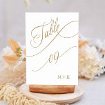 Numéro De Table Mariage de calligraphie de luxe Or numéro 9,<br><div class="desc">Tableau 9. Veuillez vérifier tous les numéros disponibles. | Luxe et élégante calligraphie tourbillonnant numéro de table mariage avec vos initiales. Pour une personnalisation plus avancée de cette conception,  cliquez sur le BOUTON OUTIL DESIGN BLEU ci-dessus !</div>