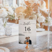 Numéro De Table Mariage de calligraphie moderne Numéro de la photo