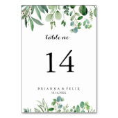 Numéro De Table Mariage de calligraphie végétale de l'Eucalyptus v (Par défaut)