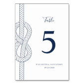 Numéro De Table Mariage de corde de noeud nautique moderne (Par défaut)