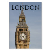 Numéro De Table Mariage de couleur Big Ben de Londres (Dos)