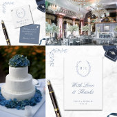 Numéro De Table Mariage de crête botanique romantique