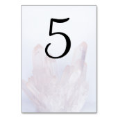 Numéro De Table Mariage de cristaux violets Lavande Lumière (Dos)