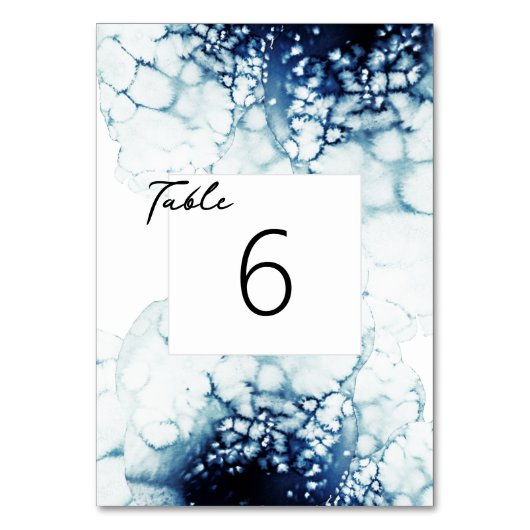 Numéro De Table Mariage de destination nautique bleu (Par défaut)