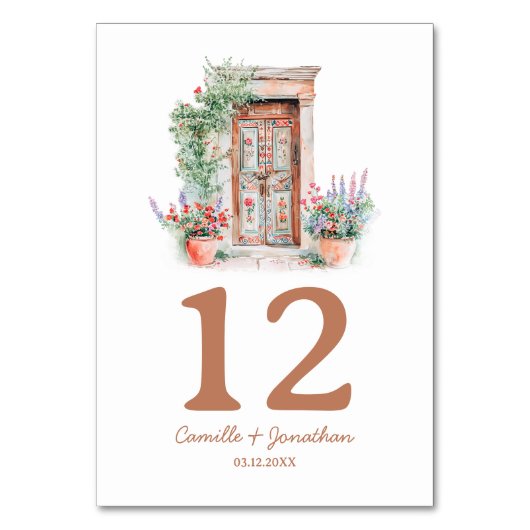 Numéro De Table Mariage de destination rustique (Par défaut)