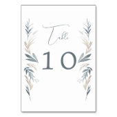 Numéro De Table Mariage de feuillage maritime (Par défaut)