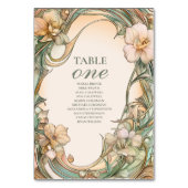 Numéro De Table Mariage de fleur de crème de pêche (Par défaut)