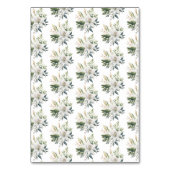 Numéro De Table Mariage de fleurs blanches (Dos)