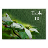 Numéro De Table Mariage de fleurs de bois de chien blanc (Dos)