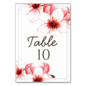 Numéro De Table Mariage de fleurs de cerisier d'inspiration asiati (Par défaut)