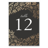 Numéro De Table Mariage de fleurs de récolte (Dos)
