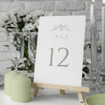 Numéro De Table Mariage de fleurs vertes Sage<br><div class="desc">Améliorez votre décoration de réception grâce à nos numéros de table de Mariage de fleurs vertes Sage. Ces numéros,  ornés de fleurs sauvages délicats,  apportent une touche de sophistication à vos aménagements. Guidez vos invités sans effort à travers votre élégante célébration.</div>
