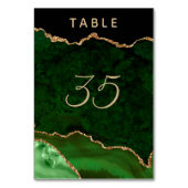 Numéro De Table Mariage de géoode d'âge or vert (Par défaut)