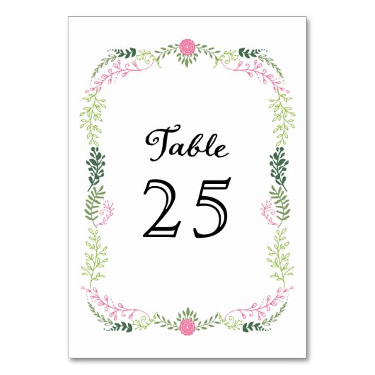 Numéro De Table Mariage de germination rustique de printemps de Bo (Par défaut)