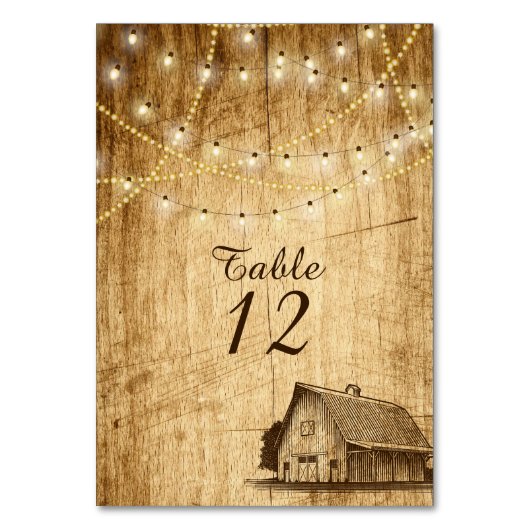 Numéro de table mariage de grange pour un Mariage (Par défaut)