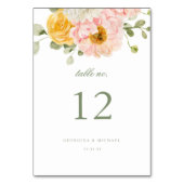 Numéro De Table Mariage de jardin d'été doux (Par défaut)