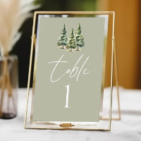 Mariage de la forêt de pins neigeux en hiver
