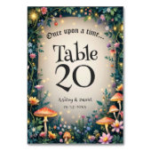 Numéro De Table Mariage de la forêt enchantée (Dos)