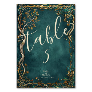 Numéro De Table Mariage de la Majesté de la Terre du milieu