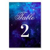 Numéro De Table Mariage de la marine spatiale. Les étoiles de nuit (Dos)