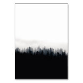 Numéro De Table Mariage de la nature de la forêt d'épinette brune (Dos)