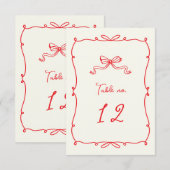 Numéro de table Mariage de la table de des vaches (Devant / Derrière)