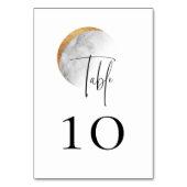 Numéro De Table Mariage de lune dorée (Dos)