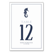 Numéro De Table Mariage de mer Blue Wave Navy/Wht ID836 (Par défaut)