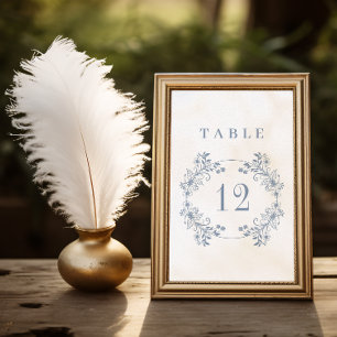 Numéro De Table Mariage de monogramme Vintage formel