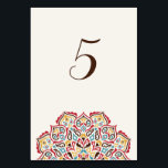 Numéro De Table Mariage de Motif de mandala géométrique classique<br><div class="desc">Belle Invitation à célébrer des occasions spéciales et des festivals vient avec digital et E-invitation selon votre demande. Nous aimerions reproduire nos conceptions pour fabriquer plusieurs produits comme des cartes rsvp, des enveloppes étiquettes, et plus encore. La personnalisation est disponible pour l'impression sur demande à l'adresse info@shamaurcreatif@gmail.com. Vous êtes impatients...</div>