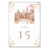 Numéro De Table Mariage de New York (Dos)