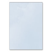 Numéro De Table Mariage de nuage d'aquarelle bleu enchantant (Dos)