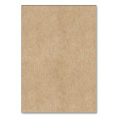 Numéro De Table Mariage de papier rustique (Dos)